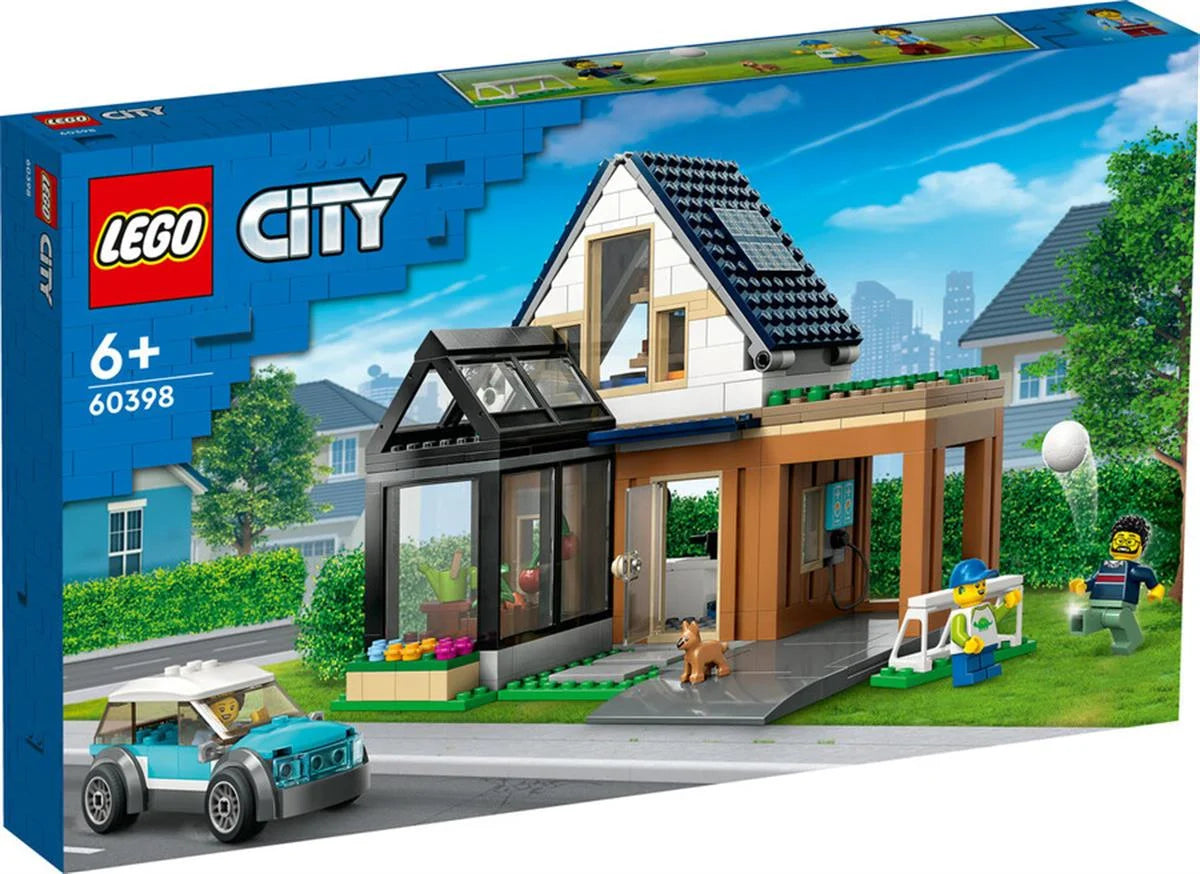 Lego City Aile Evi ve Elektrikli Araba 60398 | Toysall