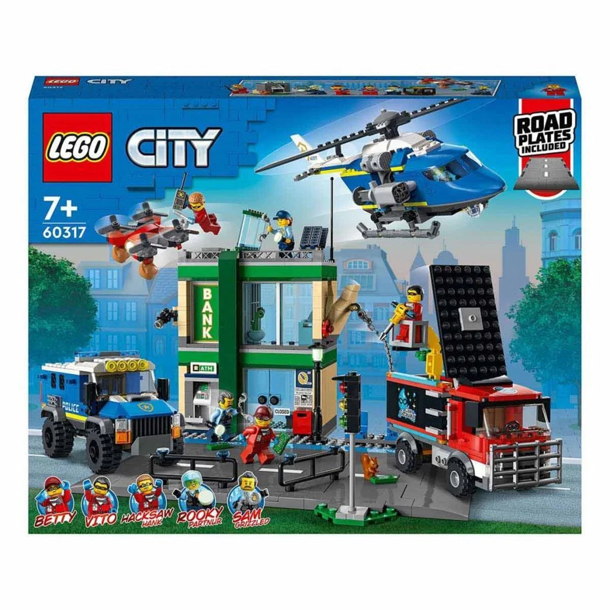 Lego City Bankada Polis Takibi 60317 | Toysall