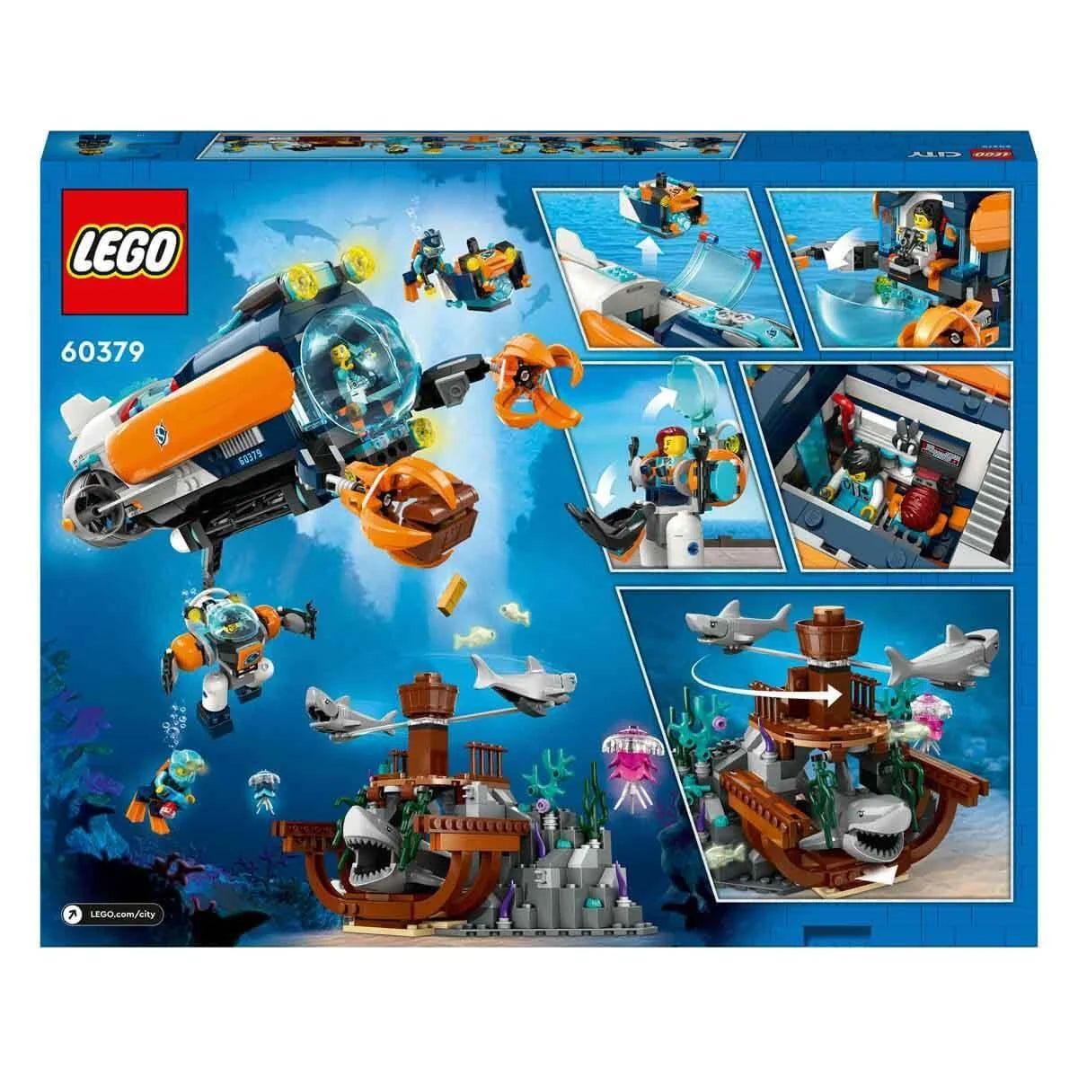 Lego City Derin Deniz Keşif Denizaltısı 60379 | Toysall