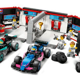 Lego City F1 Garajı ve Mercedes-AMG ve Alpine Arabaları 60444