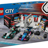 Lego City F1 Garajı ve Mercedes-AMG ve Alpine Arabaları 60444