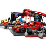 Lego City Ferrari Arabalı F1 Pit Stop ve Pit Ekibi 60443