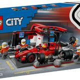 Lego City Ferrari Arabalı F1 Pit Stop ve Pit Ekibi 60443