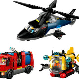 Lego City Helikopter, İtfaiye Kamyonu ve Denizaltı Karışımı 60462