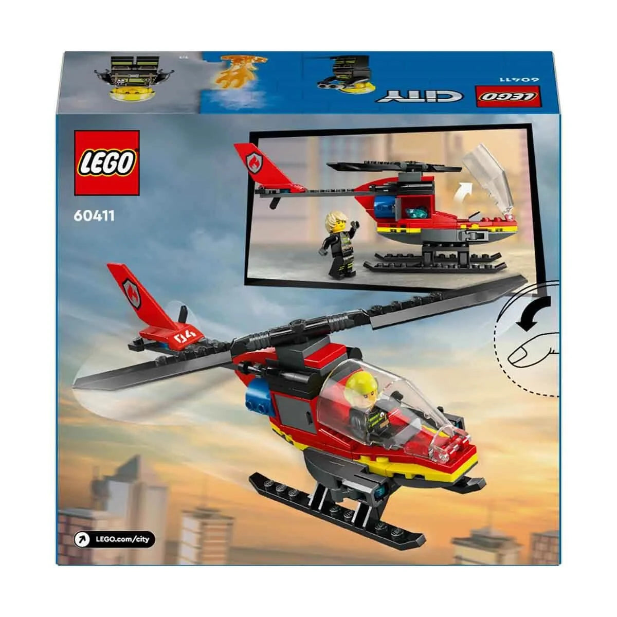 Lego City İtfaiye Kurtarma Helikopteri 60411 | Toysall