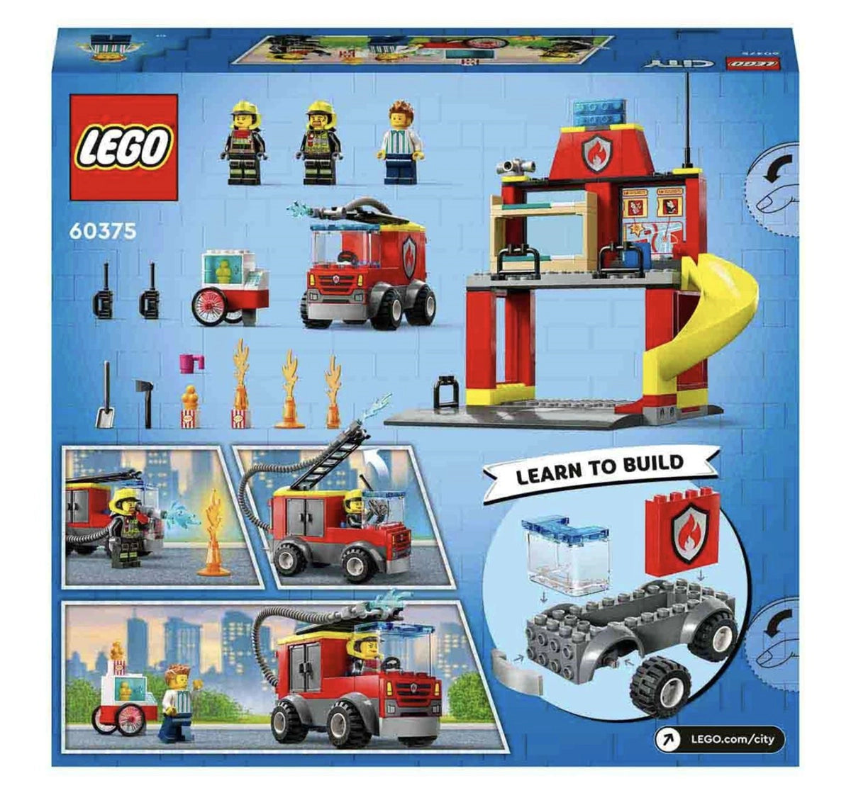 Lego City İtfaiye Merkezi ve İtfaiye Kamyonu 60375 | Toysall