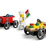 Lego City Pizza Arabası İtfaiye Kamyonuna Karşı Yarış Arabası Paketi 60458