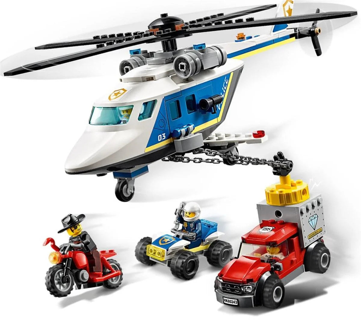 Lego City Polis Helikopteri Takibi 60243 | Toysall