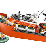 Lego City Sahil Güvenlik Kurtarma Botu ve Helikopteri 60504