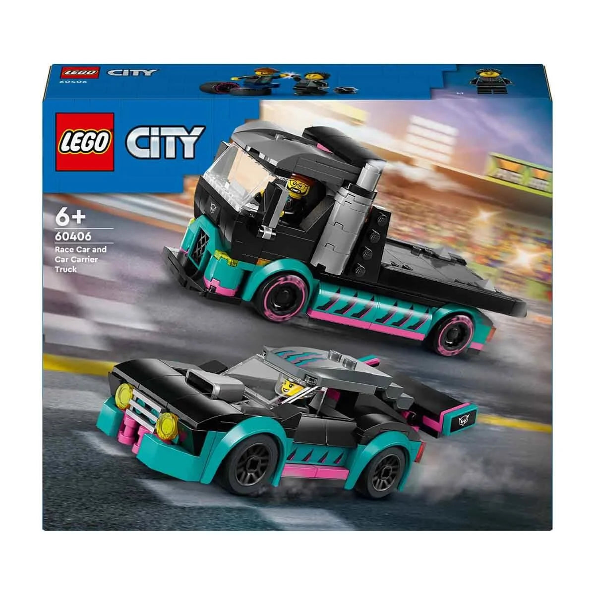 Lego City Yarış Arabası ve Araba Taşıyıcı Kamyon 60406 | Toysall