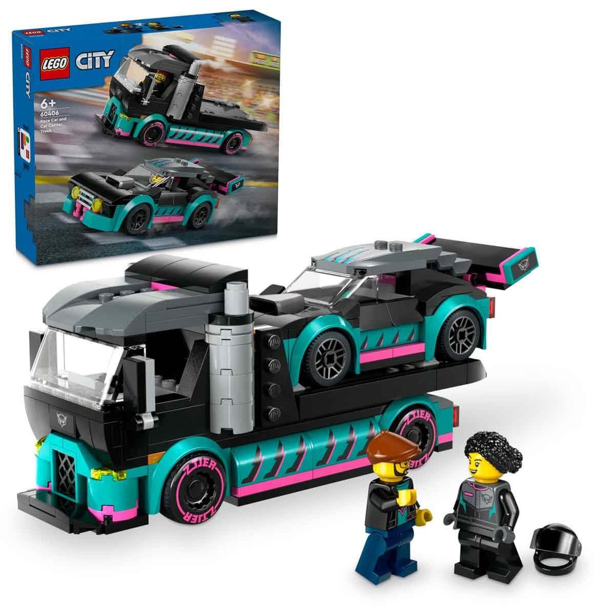 Lego City Yarış Arabası ve Araba Taşıyıcı Kamyon 60406 | Toysall