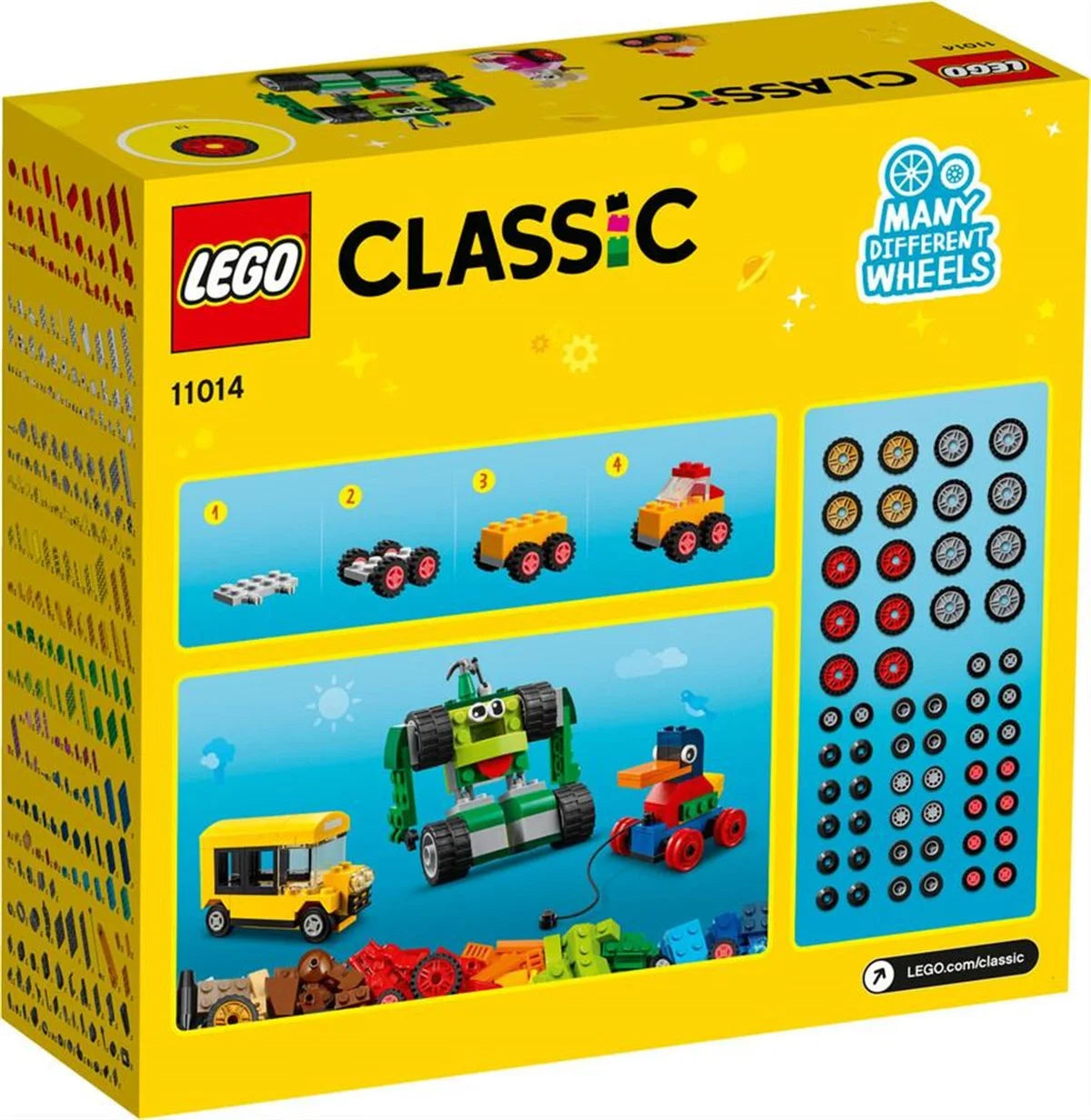 Lego Classic Yapım Parçaları ve Tekerlekler 11014 | Toysall