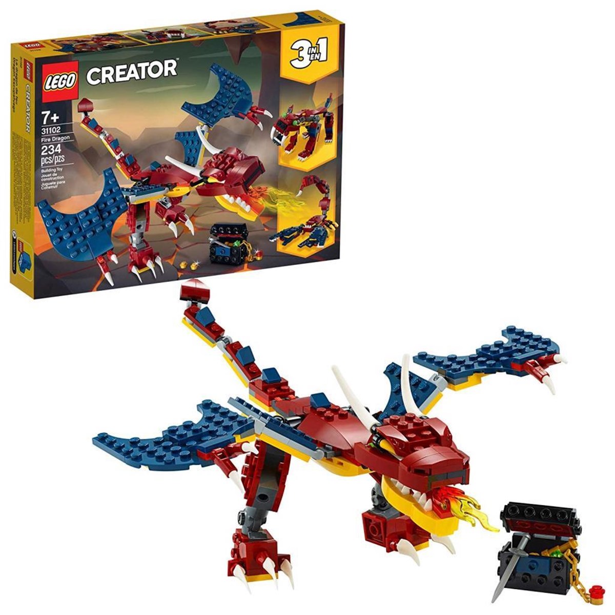 Lego Creator 3’ü 1 Arada Ateş Ejderhası 31102 | Toysall