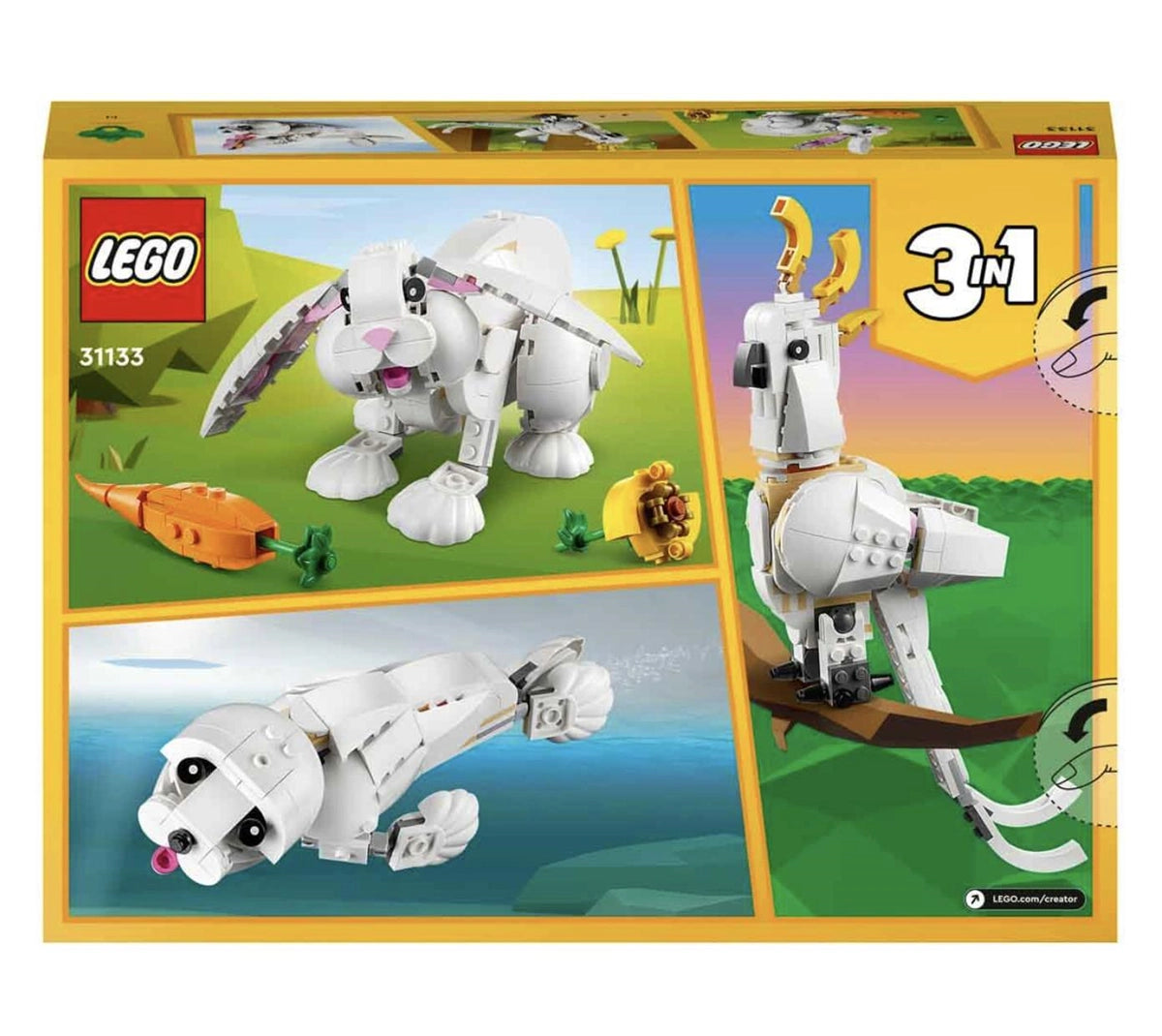 Lego Creator 3’ü 1 Arada Beyaz Tavşan 31133 | Toysall