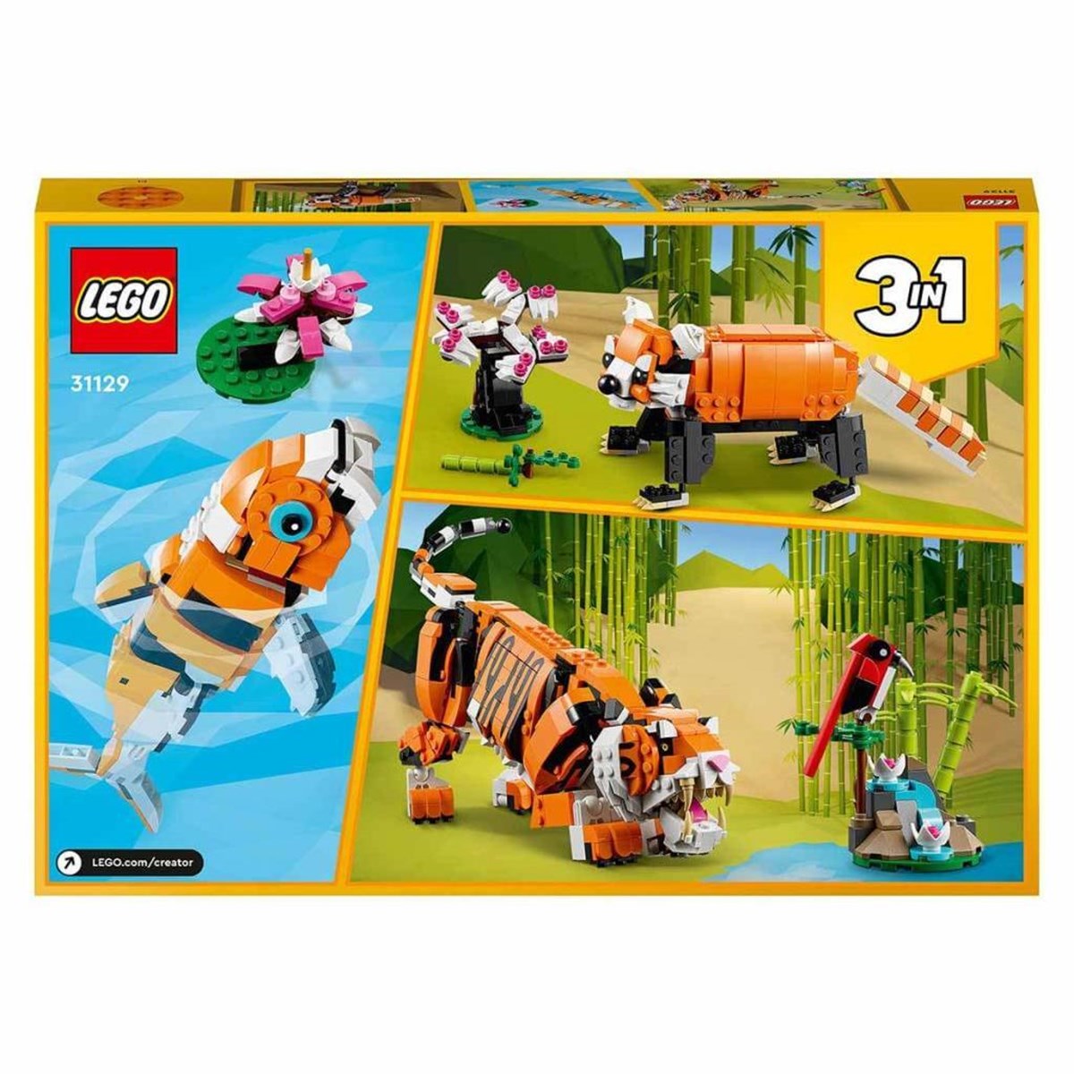 Lego Creator 3’ü 1 Arada Muhteşem Kaplan 31129 | Toysall