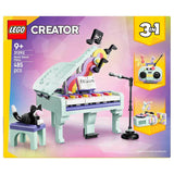 Lego Creator 3’ü 1 Arada Müzikal Dekor Kedili Piyano 31392