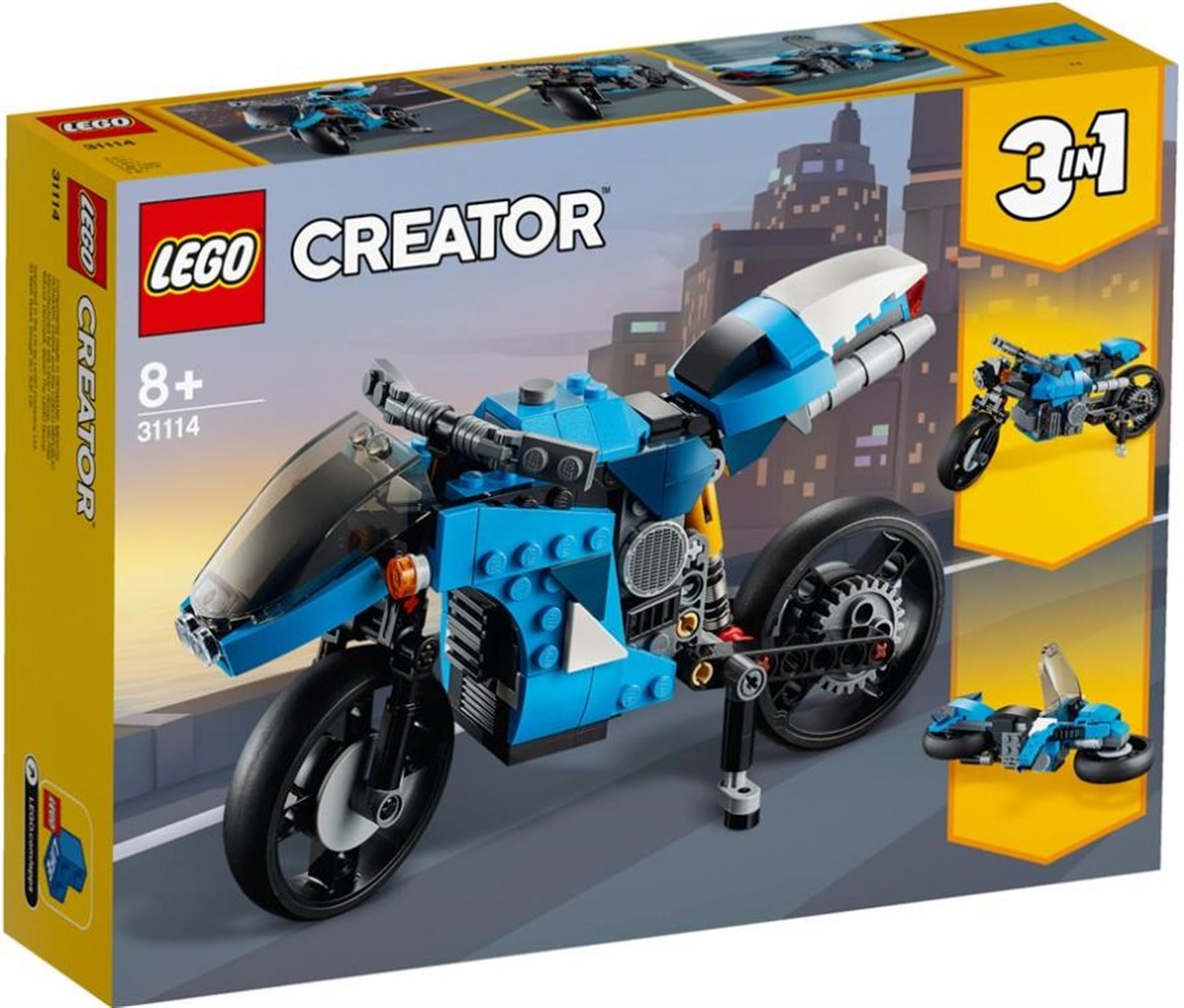 Lego Creator 3'ü 1 Arada Süper Motosiklet 31114 | Toysall