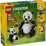 Lego Creator 3'ü 1 Arada Vahşi Hayvanlar Panda Ailesi 31165