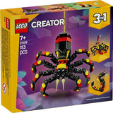 Lego Creator 3'ü 1 Arada Vahşi Hayvanlar Şaşırtıcı Örümcek 31159