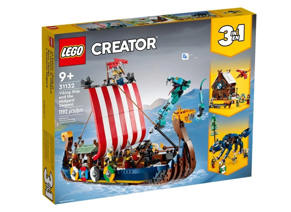 Lego Creator 3 ü 1 Arada Viking Gemisi ve Midgard Yılanı 31132 | Toysall