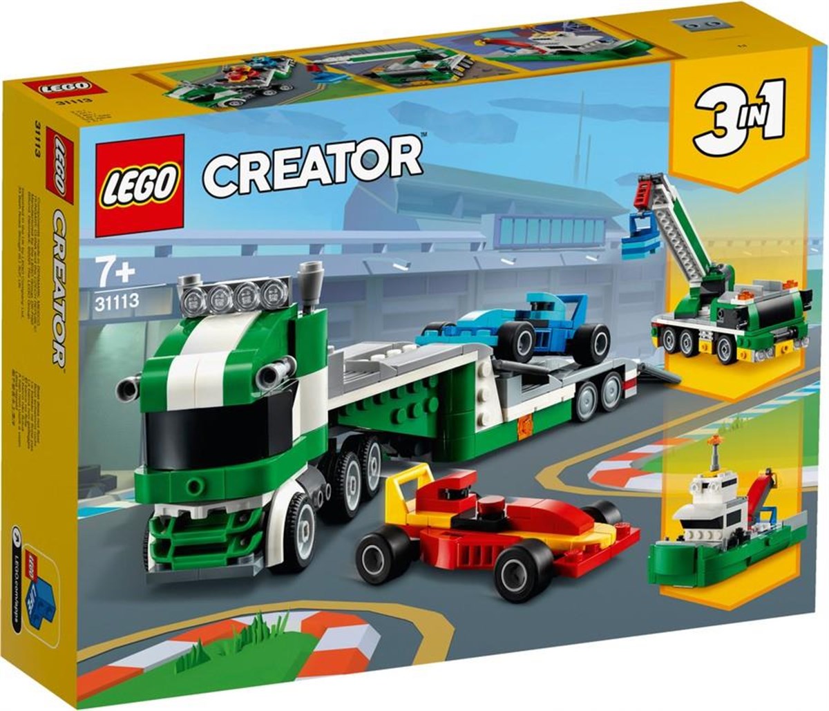 Lego Creator 3'ü 1 Arada Yarış Arabası Taşıyıcı 31113 | Toysall