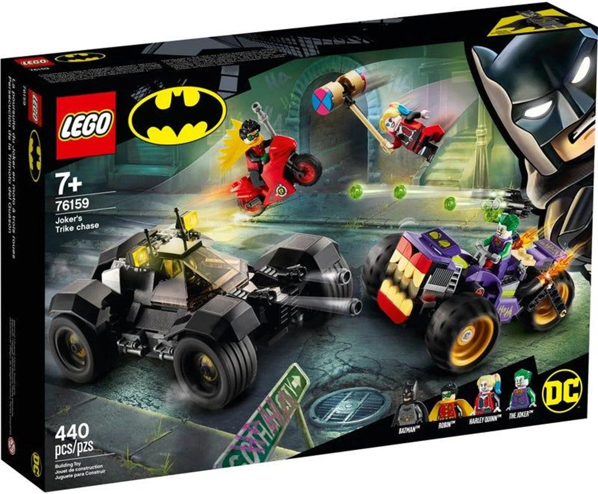 Lego DC Comics Super Heroes Joker’in Üç Tekerlekli Motosiklet Takibi 76159 | Toysall