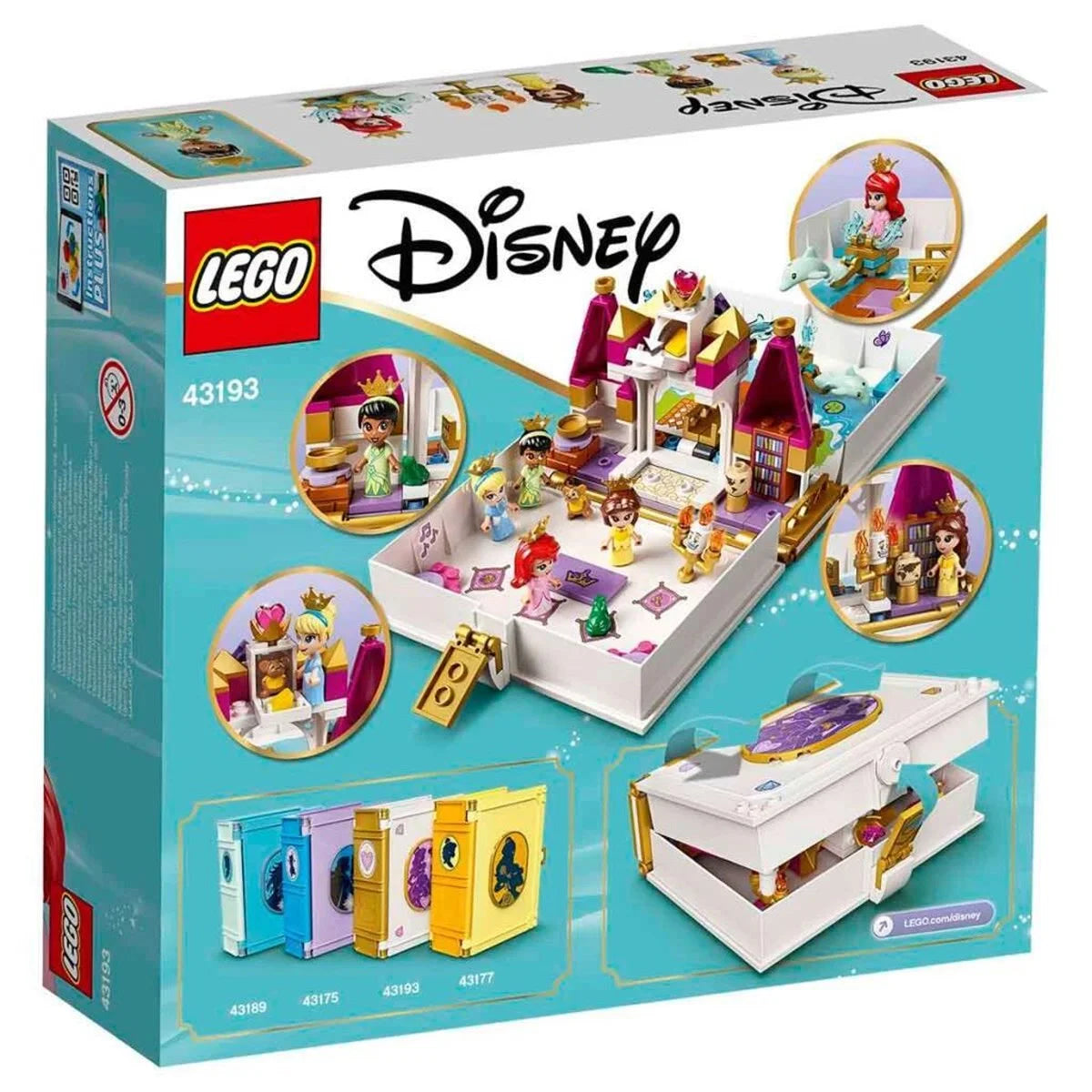 Lego Disney Ariel, Belle, Sindirella ve Tiana'nın Hikaye Kitabı Maceraları 43193 | Toysall