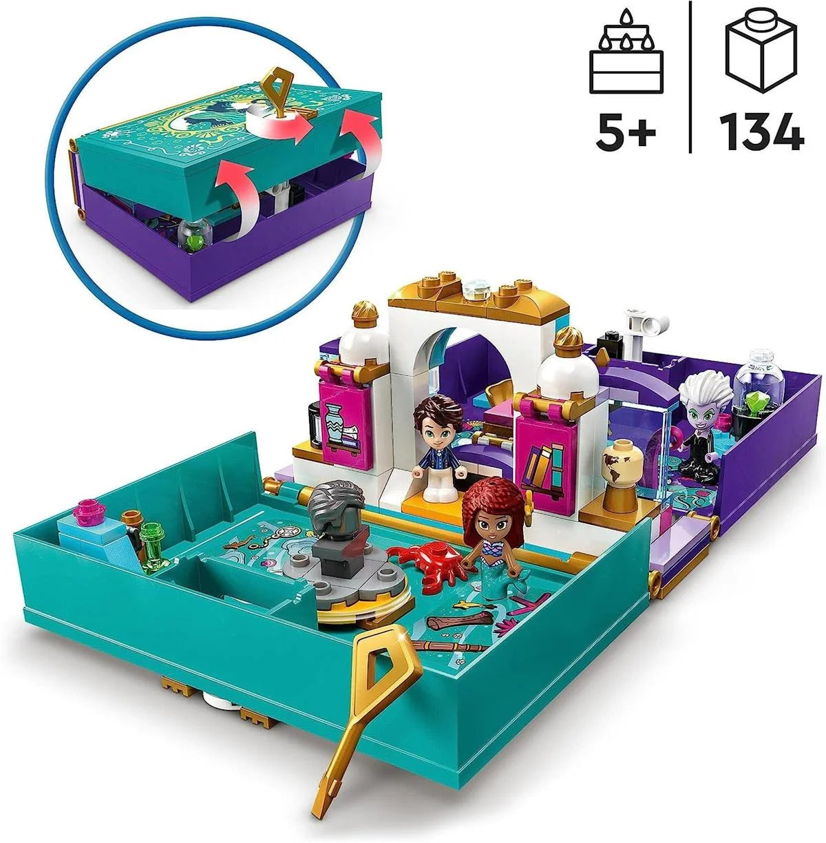 Lego Disney Küçük Deniz Kızı Hikaye Kitabı 43213 | Toysall