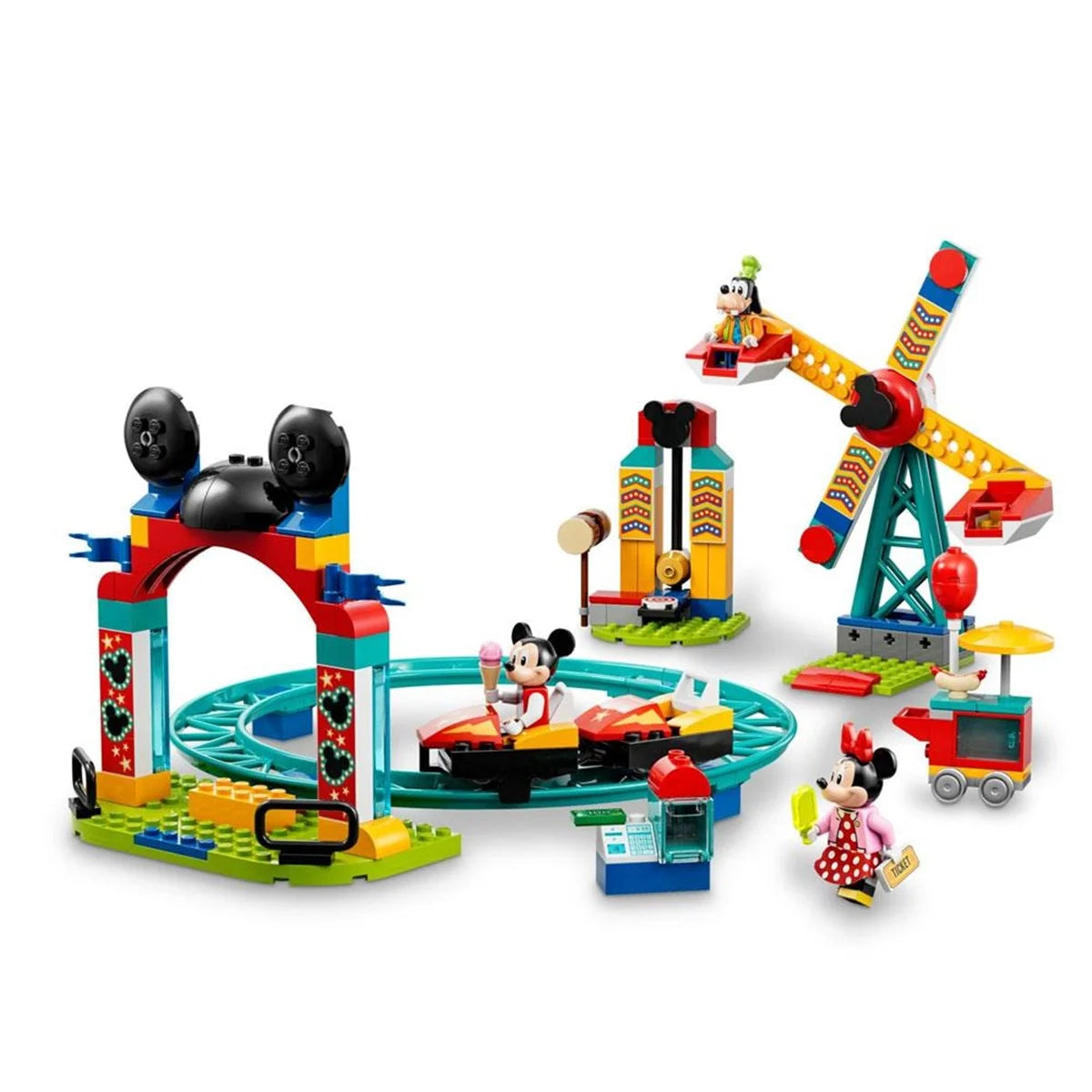 Lego Disney Mickey and Friends ve Goofy Lunapark Eğlencesi 10778 | Toysall