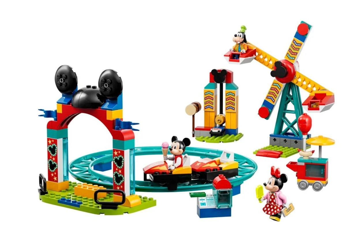 Lego Disney Mickey and Friends ve Goofy Lunapark Eğlencesi 10778