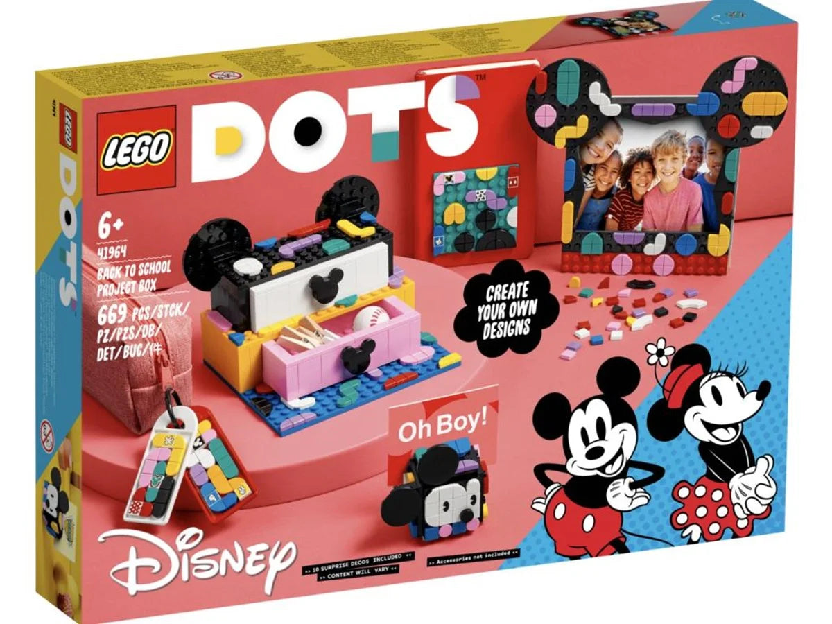 Lego Dots Disney Mickey Fare ve Minnie Fare Okula Dönüş Projesi Kutusu 41964 | Toysall