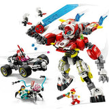 Lego Dreamzzz Cooper'ın Kaplan Robotu ve Zero'nun Hot Rod Arabası 71497