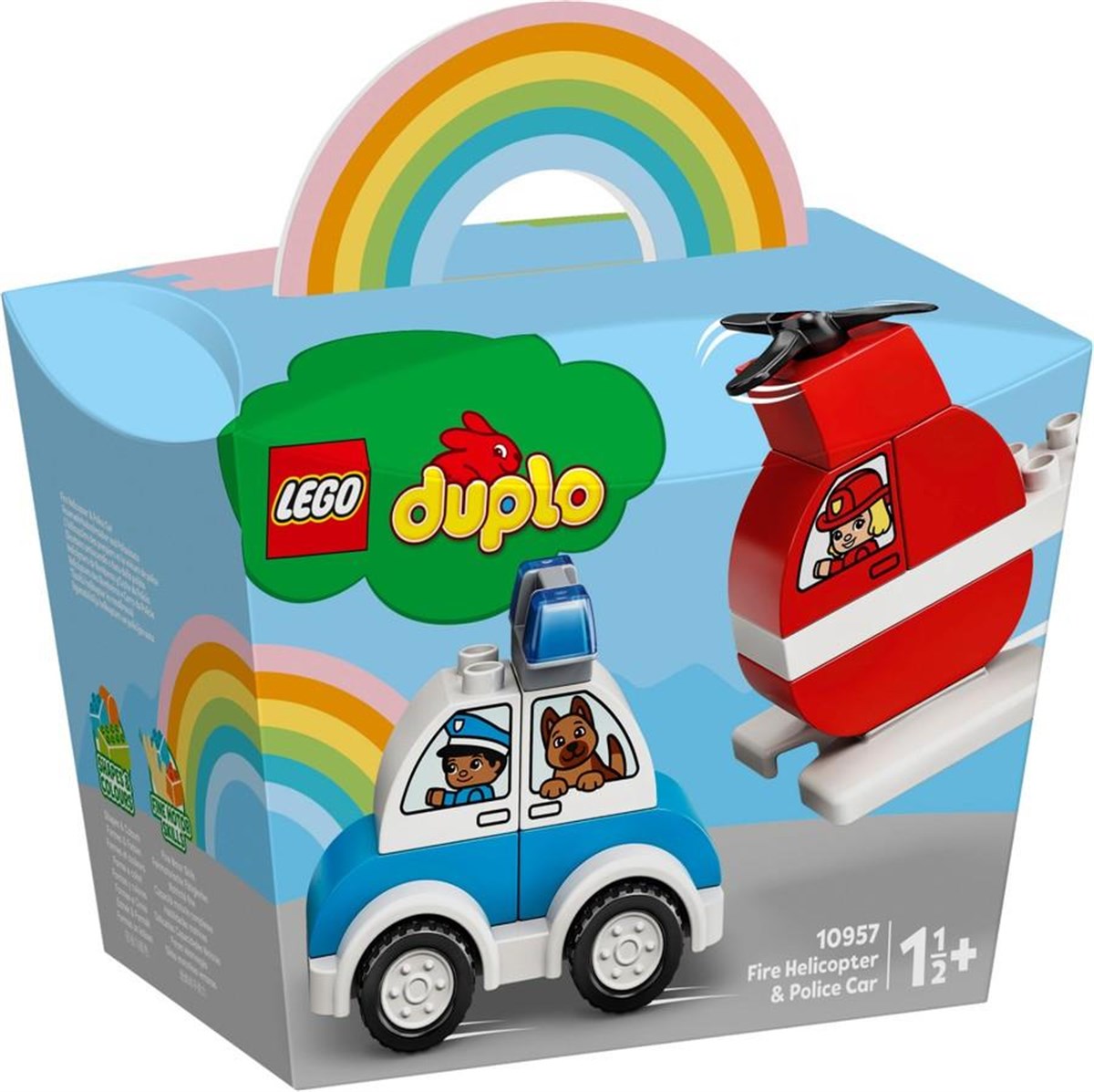 Lego Duplo İlk İtfaiye Helikopterim ve Polis Arabam 10957 | Toysall
