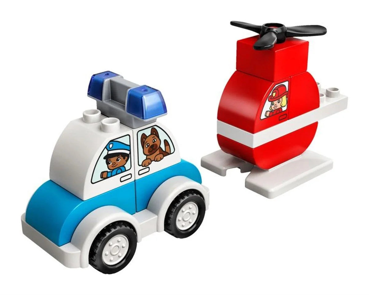 Lego Duplo İlk İtfaiye Helikopterim ve Polis Arabam 10957 | Toysall