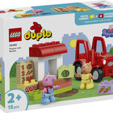 Lego Duplo Peppa Pig Traktör ve Pazar 10468