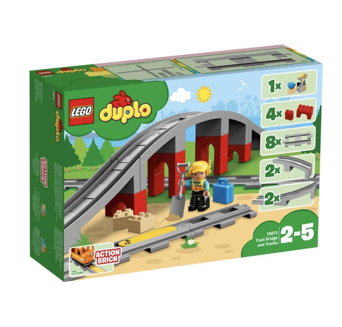 Lego Duplo Town Tren Köprüsü ve Rayları 10872 | Toysall