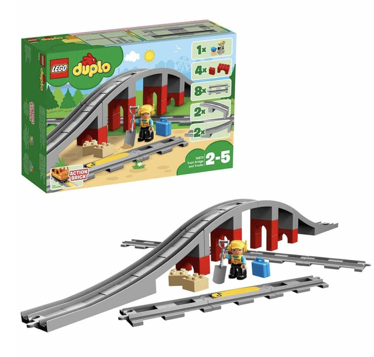 Lego Duplo Town Tren Köprüsü ve Rayları 10872 | Toysall