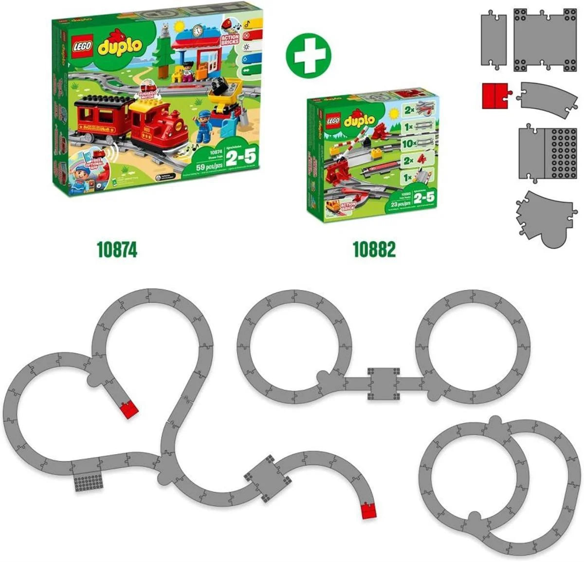 Lego Duplo Town Tren Rayları 10882 | Toysall