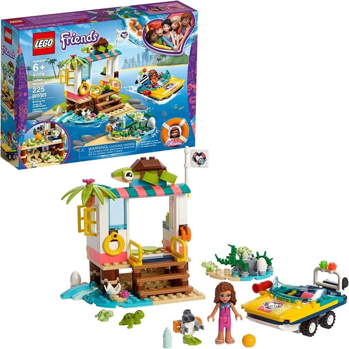 Lego Friends Kaplumbağa Kurtarma Görevi 41376 | Toysall