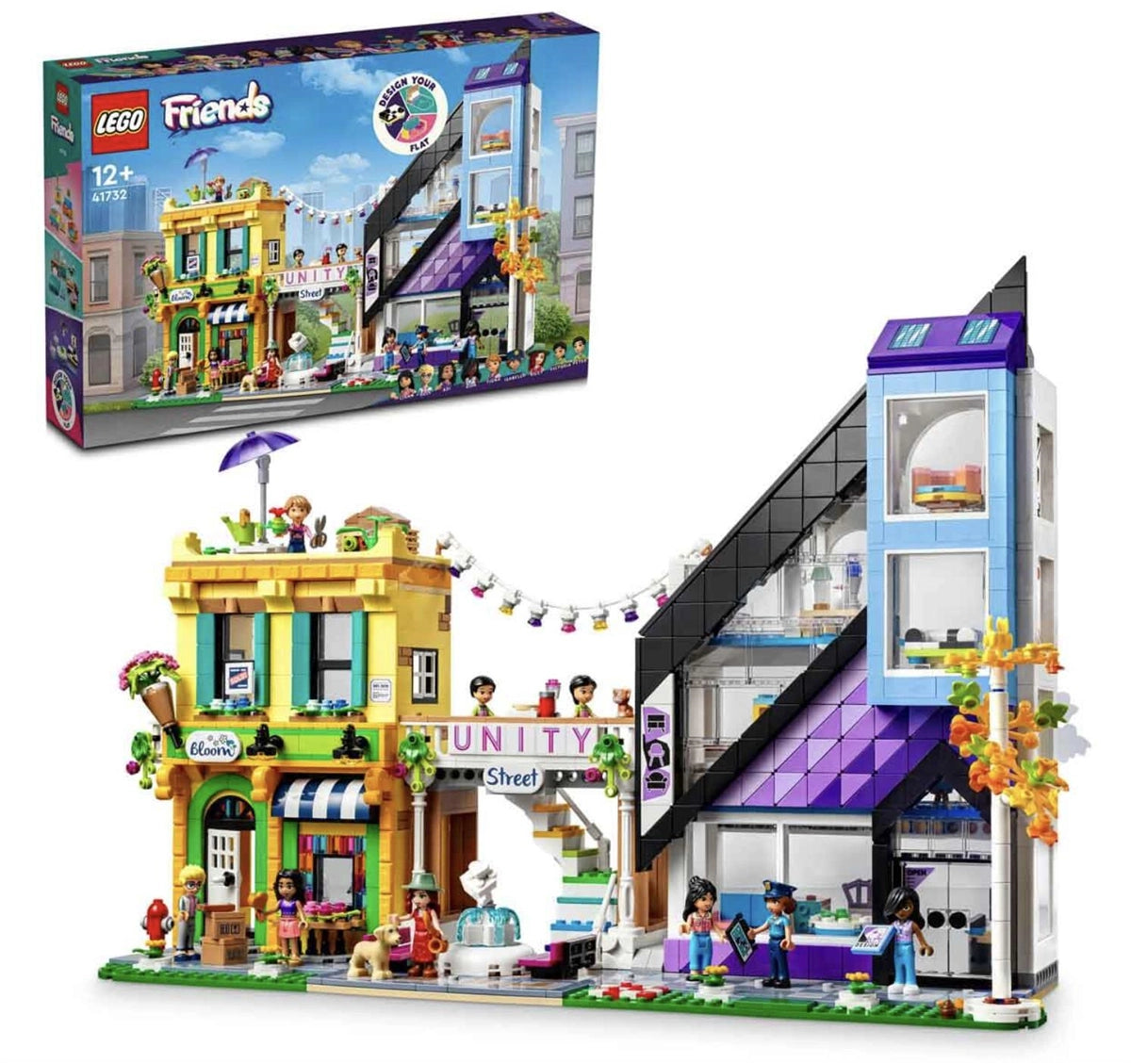 Lego Friends Şehir Merkezi Çiçek ve Tasarım Dükkanları 41732 | Toysall