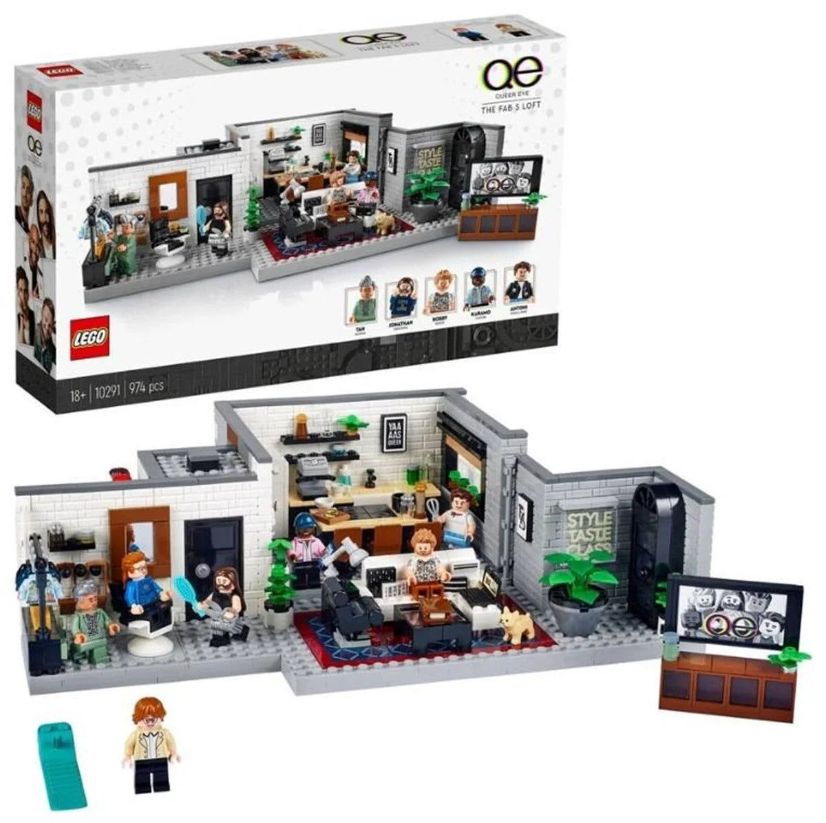 Lego Icons Queer Eye Fab 5 Çatı Katı 10291 | Toysall