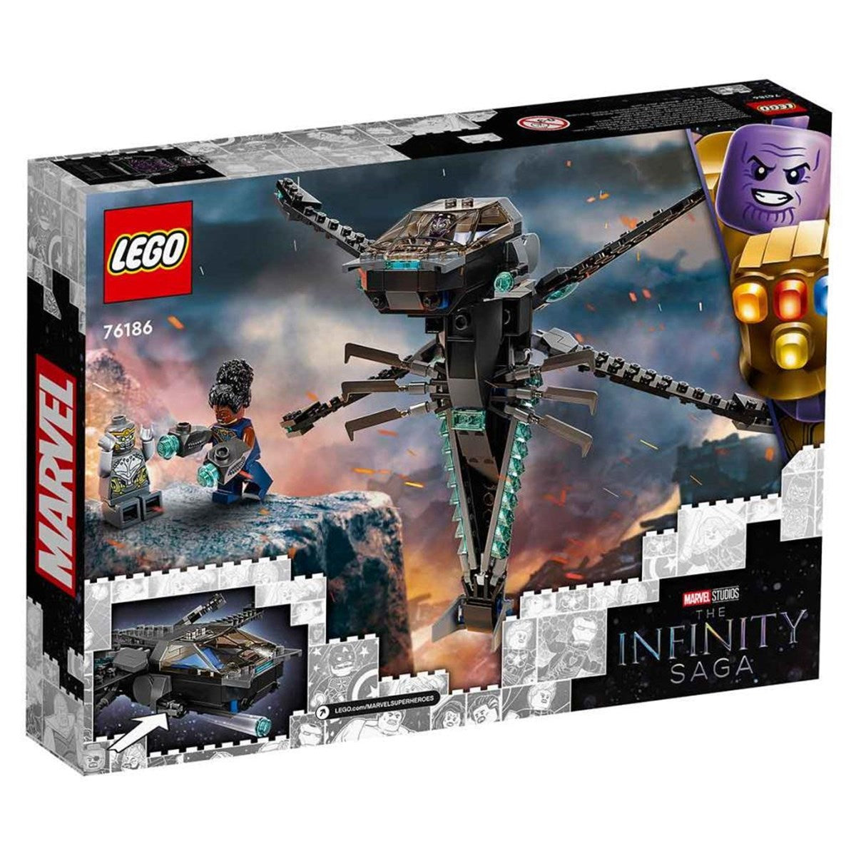 Lego Marvel Black Panther Ejderha Uçağı 76186 | Toysall
