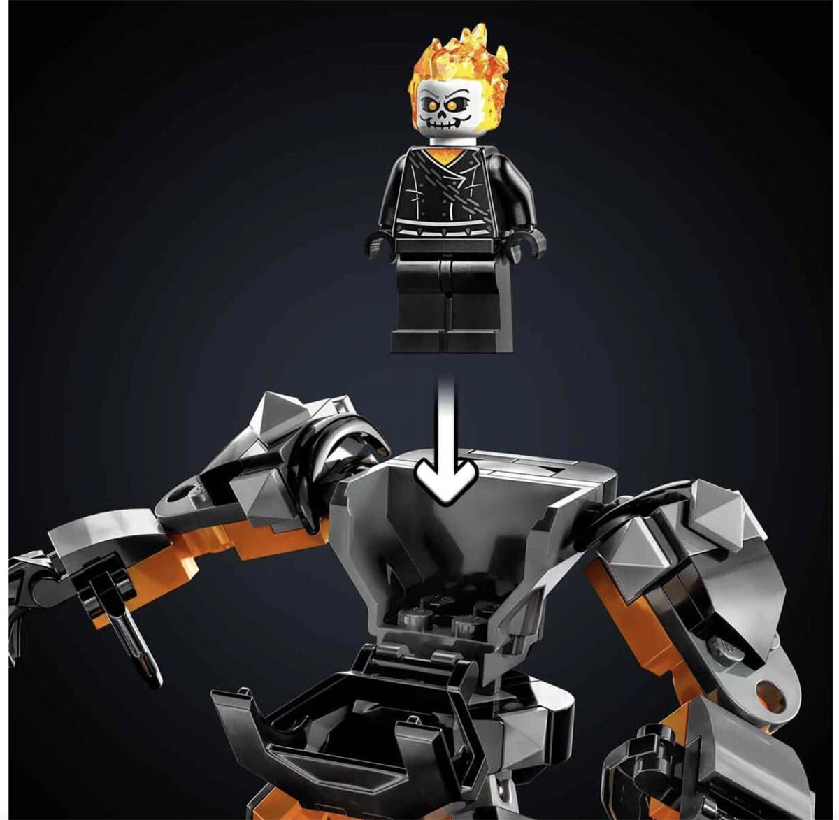 Lego Marvel Ghost Rider Robotu ve Motosikleti 76245 | Toysall