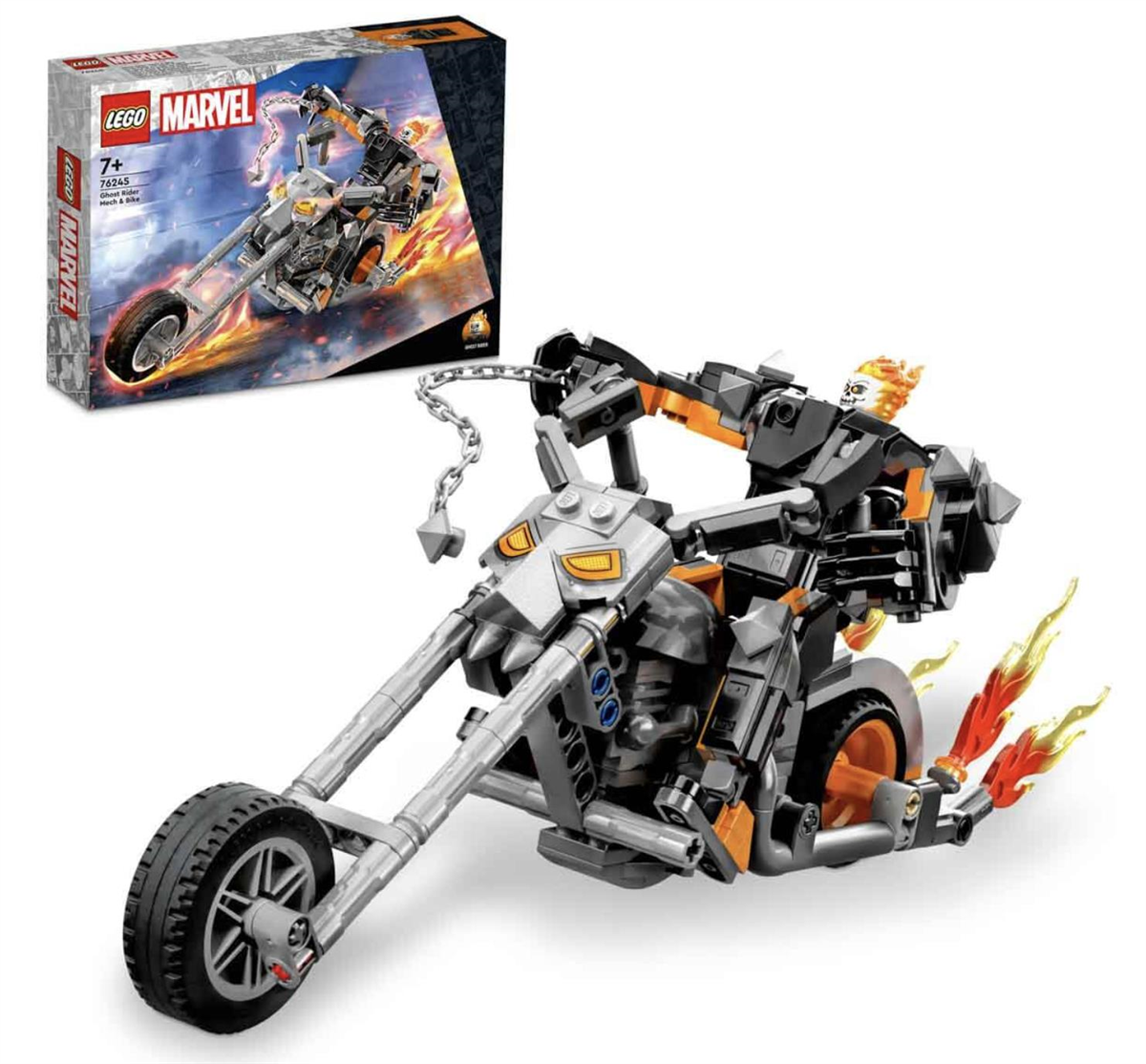 Lego Marvel Ghost Rider Robotu ve Motosikleti 76245 | Toysall