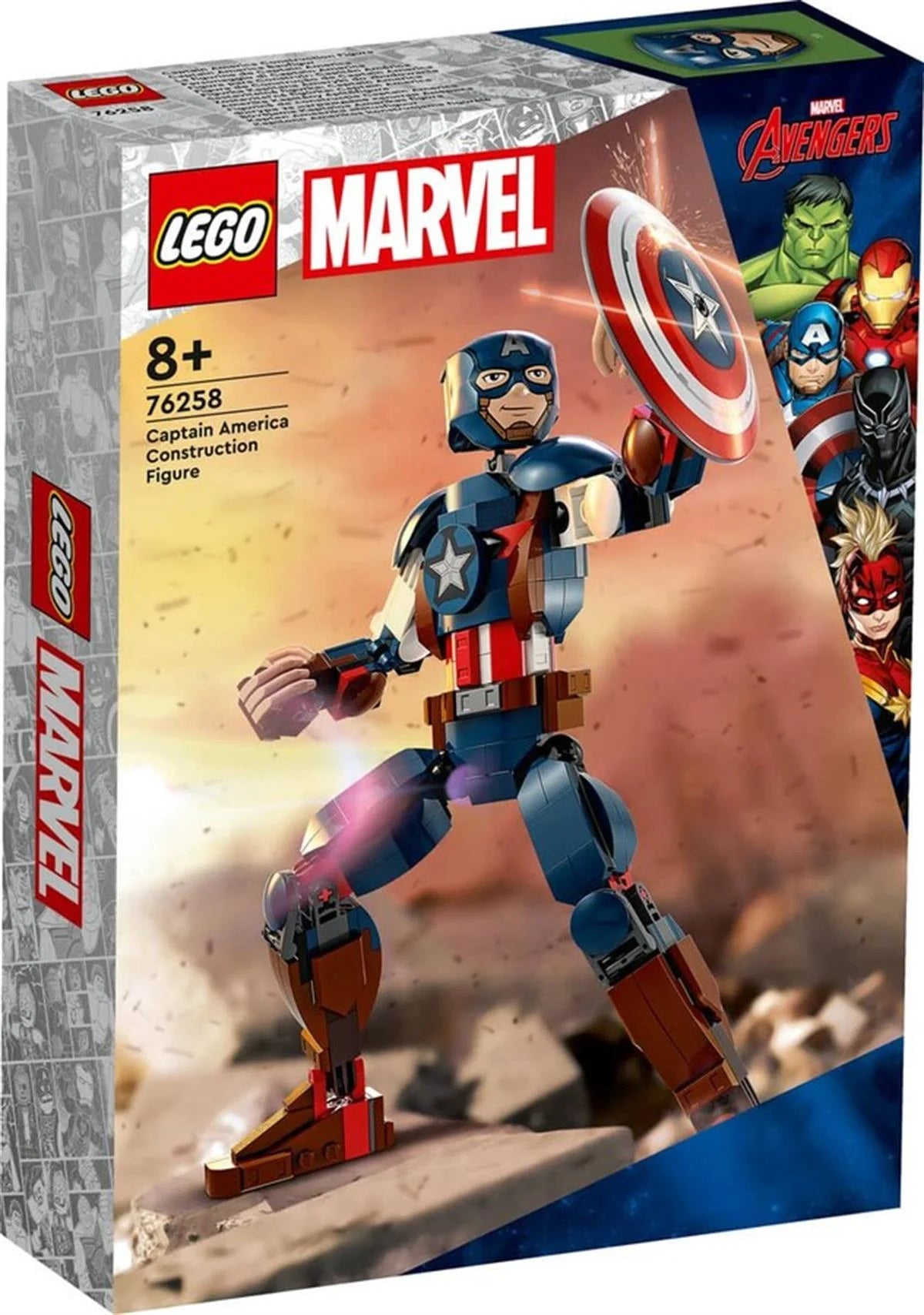 Lego Marvel Kaptan Amerika Yapım Figürü 76258 | Toysall