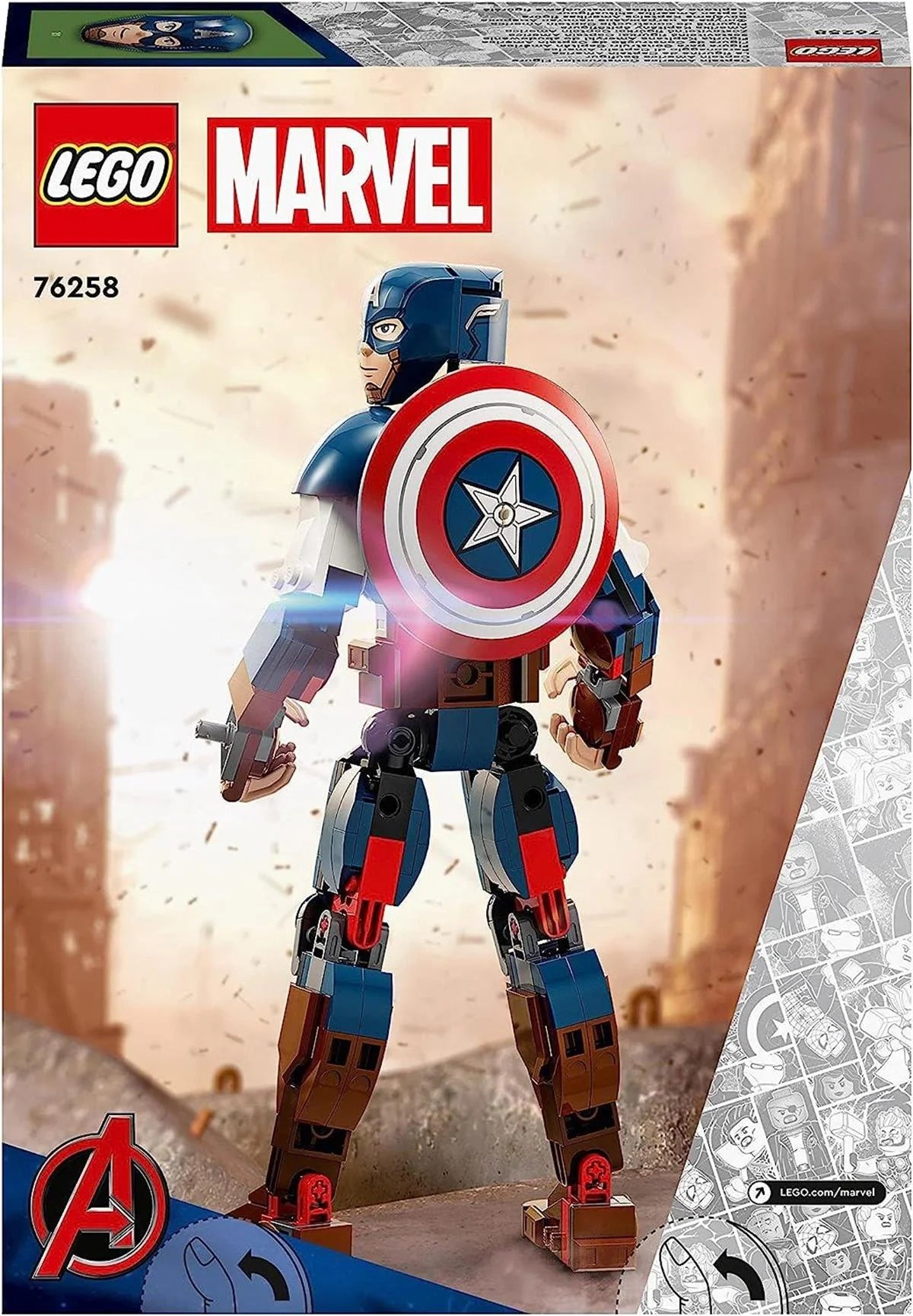 Lego Marvel Kaptan Amerika Yapım Figürü 76258 | Toysall