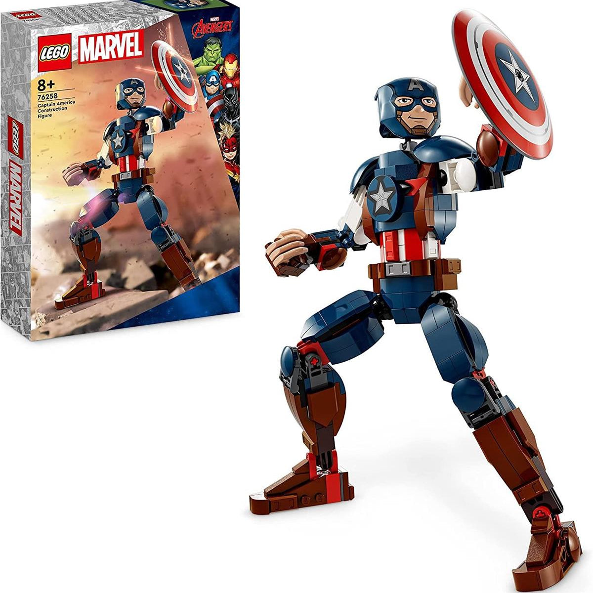 Lego Marvel Kaptan Amerika Yapım Figürü 76258 | Toysall