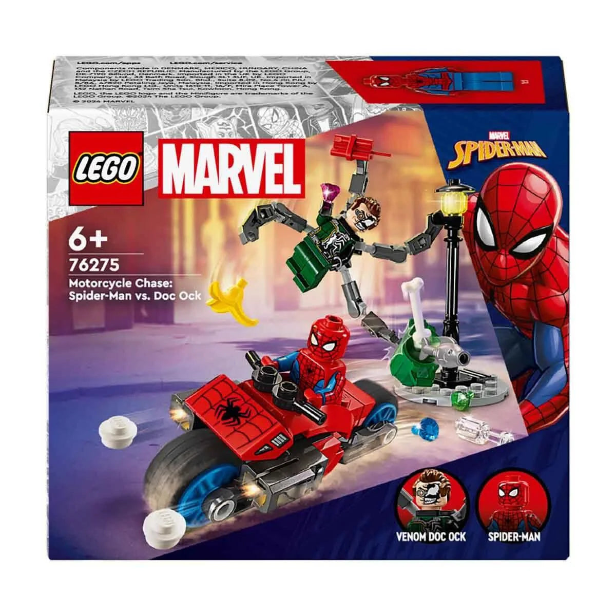 Lego Marvel Motosiklet Takibi: Örümcek Adam Doktor Oktopus'a Karşı 76275 | Toysall