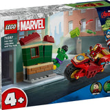 Lego Marvel Motosikletli Iron Man ve Hulk 76287