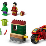 Lego Marvel Motosikletli Iron Man ve Hulk 76287